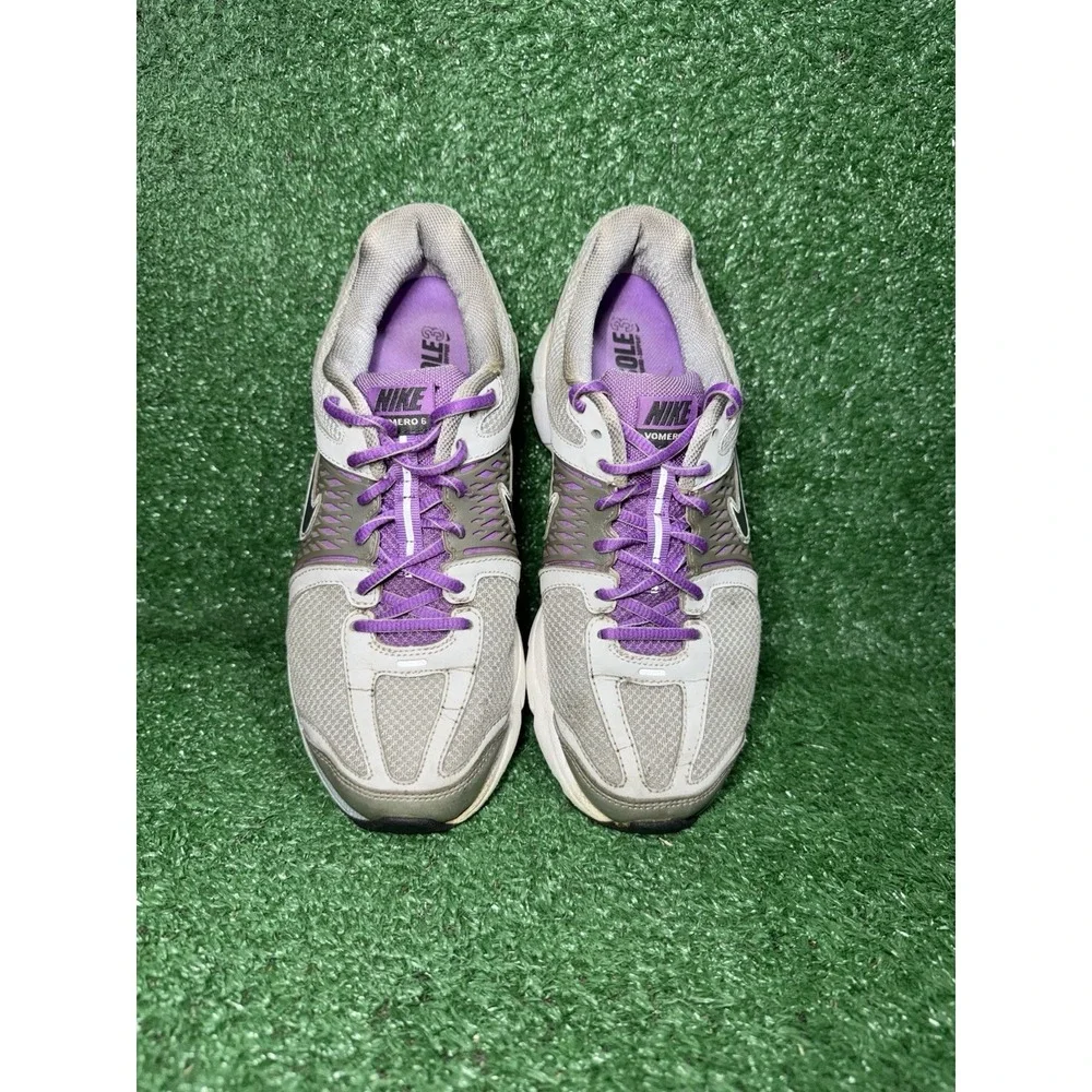 Vintage Y2K Nike Vomero 6 Women Size 8 Purple Grey Running Shoes Comfort Sneaker